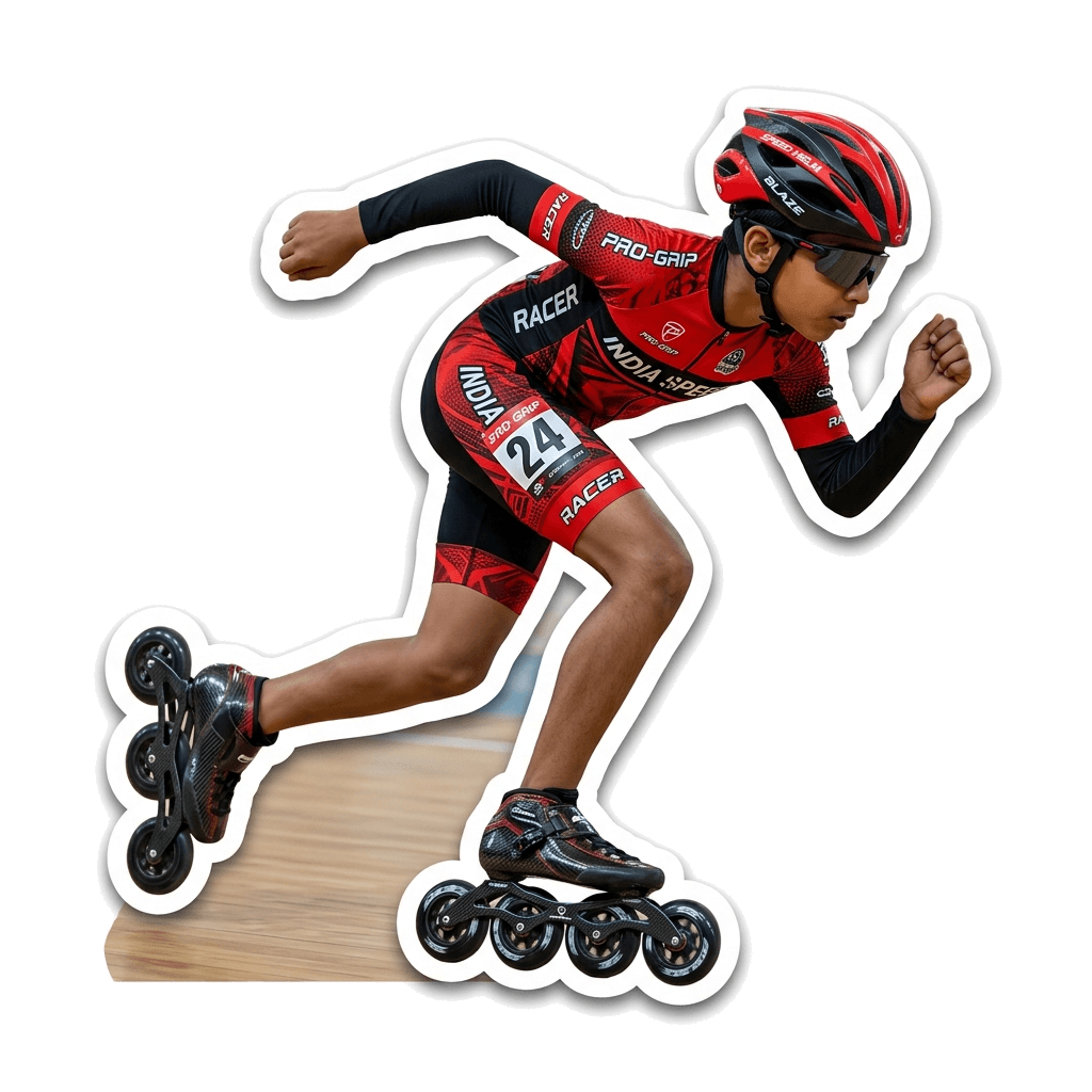 Universal Skating Academy Speed Skater Sticker