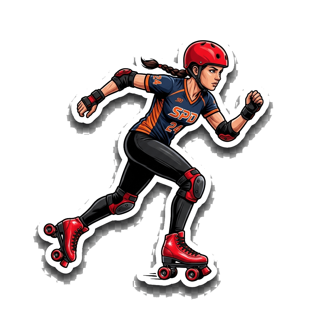Safety Gear Skater Sticker