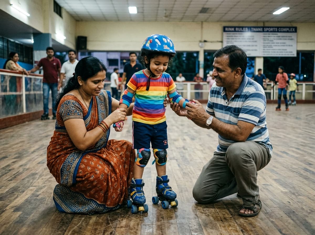 Parent Mahendra Rupwate sharing feedback on skating academy training